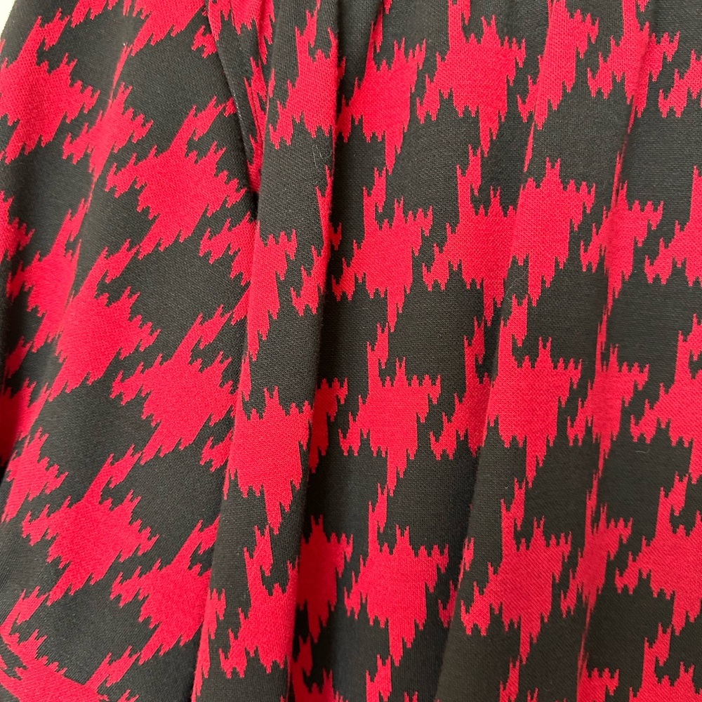 Express Red And Black Patterned Bomber Jacket - image 6